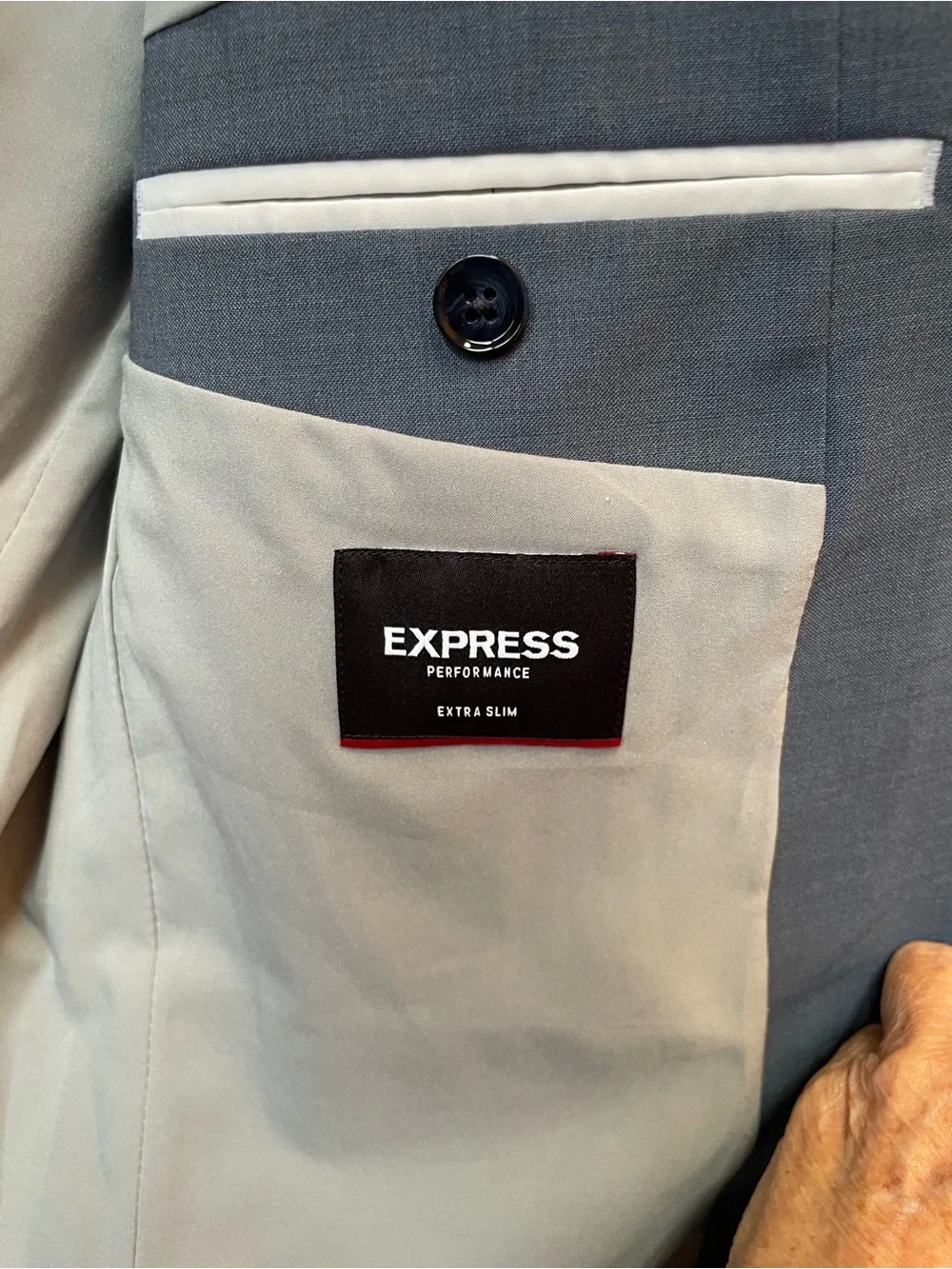 Express Men's Slate Blue Two-Piece Suit